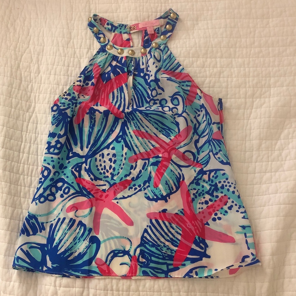 Lilly Pulitzer XS Silk Top